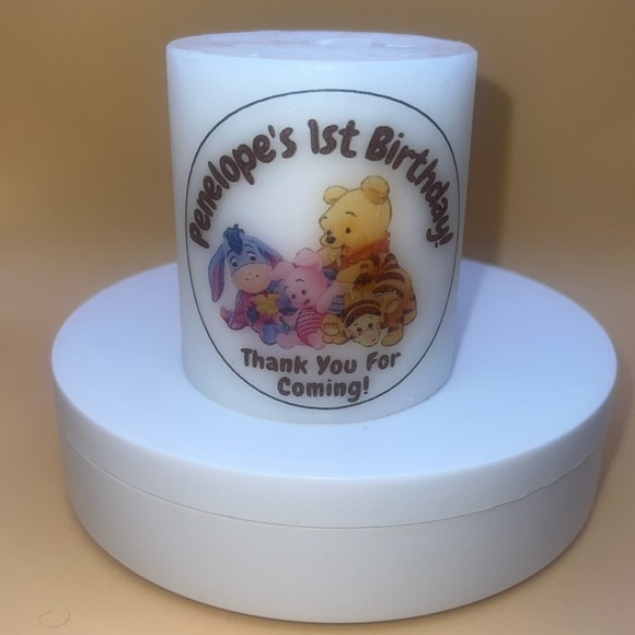 Winnie the Pooh candle Bday favor🎉 - Picture 1 of 2